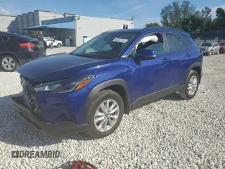 2023 Toyota Corolla Cross LE with VIN 7MUCAAAG0PV063737, listed as a Copart auction lot 86267914 with 13,740 mi miles and Salvage title. Bid and sale history available at DreamBid. Image 1.