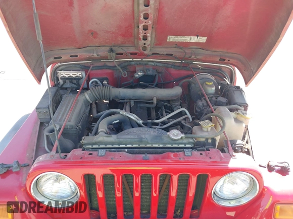 2001 Jeep Wrangler Sport with VIN 1J4FA49S11P375854, listed as a IAAI auction lot 42334037 with 215,027 mi miles and . Bid and sale history available at DreamBid. Image 10.