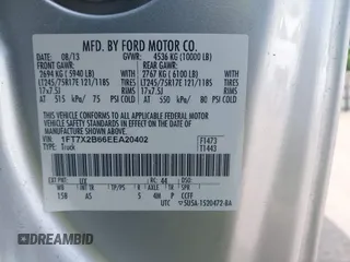 2014 Ford F-250 XL z VIN 1FT7X2B66EEA20402, wystawiony jako IAAI lot #42129596 z przebiegiem 109 203 mil mil oraz . Historia ofert i sprzedaży dostępna na DreamBid. Obrazek 9.