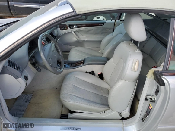 2002 Mercedes-Benz CLK-Class with VIN WDBLK65G92T092886, listed as a Copart auction lot 78297224 with 0 mi miles and Salvage Title. Bid and sale history available at carsss.com. Image 7.
