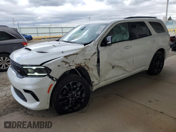2024 Dodge Durango GT Plus with VIN 1C4RDJDG5RC111406, listed as a Copart auction lot 51932555 with 13,795 mi miles and Salvage title. Bid and sale history available at DreamBid. Image 1.