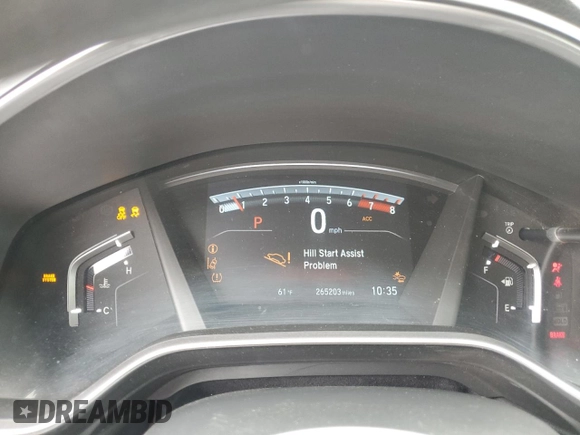 2018 Honda CR-V EX with VIN 7FARW1H55JE017928, listed as a Copart auction lot 53522105 with 265,203 mi miles and Salvage Title. Bid and sale history available at carsss.com. Image 9.