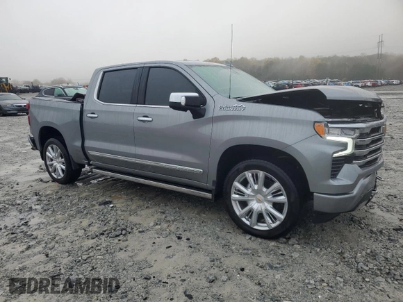 2024 Chevrolet Silverado 1500 High Country with VIN 1GCUDJEL1RZ153431, listed as a Copart auction lot 77750034 with Not Provided miles and Salvage Title. Bid and sale history available at DreamBid. Image 4.