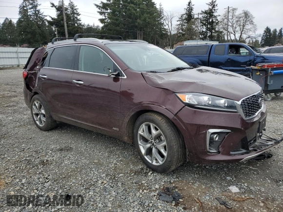 2020 Kia Sorento SX z VIN 5XYPKDA50LG696187, wystawiony jako Copart lot #50215335 z przebiegiem 95 243 mil mil oraz Szkoda całkowita • Salvage title. Historia ofert i sprzedaży dostępna na DreamBid. Obrazek 4.