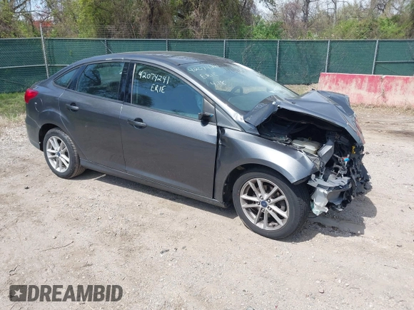 2017 Ford Focus SE with VIN 1FADP3F20HL335881, listed as a IAAI auction lot 42074241 with 127,741 mi miles. Bid and sale history available at carsss.com. Image 1.
