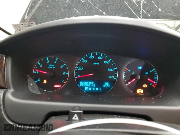 2012 Chevrolet Impala LT Fleet with VIN 2G1WG5E32C1234096, listed as a Copart auction lot 54686285 with 213,976 mi miles and Salvage Title. Bid and sale history available at DreamBid. Image 9.