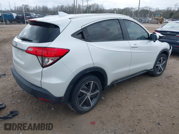 2021 Honda HR-V EX-L with VIN 3CZRU5H72MM715787, listed as a IAAI auction lot 41543392 with 39,661 mi miles. Bid and sale history available at carsss.com. Image 4.
