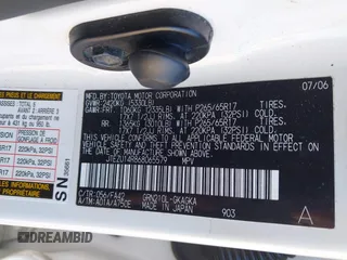 2006 Toyota 4Runner SR5 with VIN JTEZU14R868065579, listed as a IAAI auction lot 41312156 with 275,471 mi miles and . Bid and sale history available at DreamBid. Image 9.