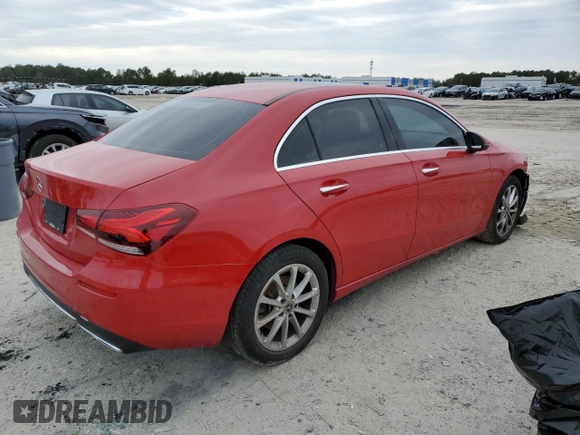 2020 Mercedes-Benz A 220 with VIN WDD3G4EB3LW040316, listed as a Copart auction lot 42382565 with 69,106 mi miles and Non Repairable. Bid and sale history available at DreamBid. Image 3.