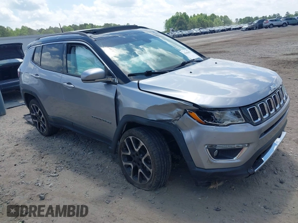 2018 Jeep Compass Limited z VIN 3C4NJDCB3JT369267, wystawiony jako IAAI lot #42181693 z przebiegiem 96 511 mil mil oraz . Historia ofert i sprzedaży dostępna na DreamBid. Obrazek 1.