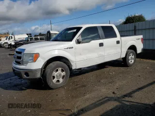 2014 Ford F-150 XL with VIN 1FTFW1EF4EFB50872, listed as a Copart auction lot 46918995 with 164,418 mi miles and Salvage Title. Bid and sale history available at carsss.com. Image 1.