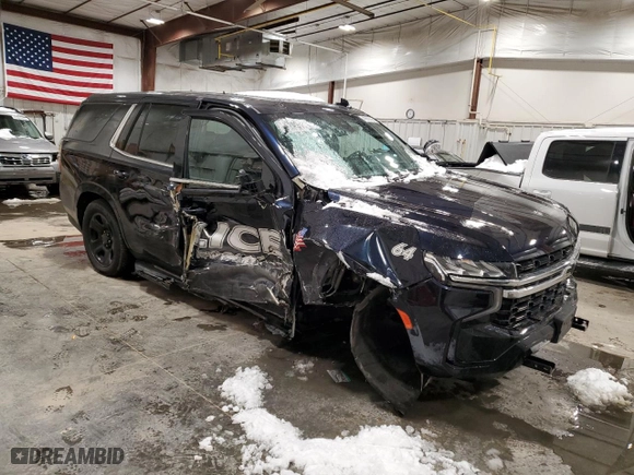2021 Chevrolet Tahoe Commercial with VIN 1GNSKLED5MR479380, listed as a Copart auction lot 45630525 with 63,426 mi miles and Salvage Title. Bid and sale history available at carsss.com. Image 4.