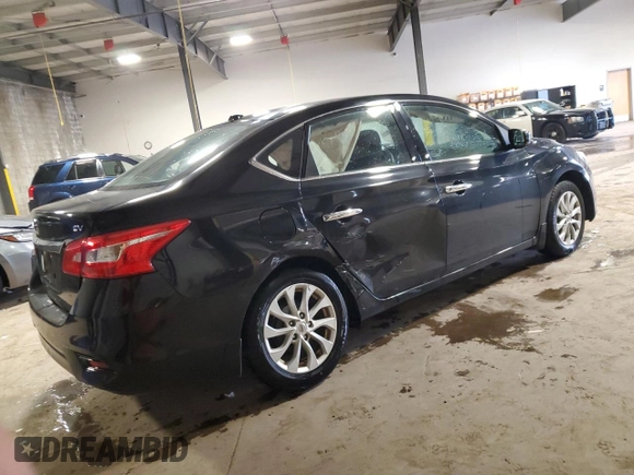 2018 Nissan Sentra SV with VIN 3N1AB7AP8JL634506, listed as a Copart auction lot 53951815 with 47,132 mi miles and Salvage Title. Bid and sale history available at DreamBid. Image 3.