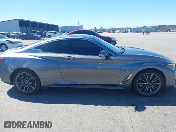 2017 Infiniti Q60 Red Sport 400 with VIN JN1FV7EL6HM700944, listed as a IAAI auction lot 41764147 with 157,211 mi miles and . Bid and sale history available at carsss.com. Image 13.