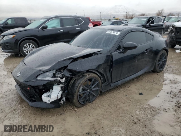 2023 Toyota 86 Premium with VIN JF1ZNBF16P8757250, listed as a Copart auction lot 87379874 with 8,337 mi miles and Salvage Title. Bid and sale history available at carsss.com. Image 1.