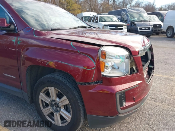2016 GMC Terrain SLE with VIN 2GKALMEK9G6298423, listed as a IAAI auction lot 40803806 with 164,798 mi miles and . Bid and sale history available at carsss.com. Image 19.