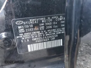 2018 Hyundai Elantra GT with VIN KMHH35LE4JU069228, listed as a Copart auction lot 77312614 with 41,040 mi miles and Salvage Title. Bid and sale history available at carsss.com. Image 13.
