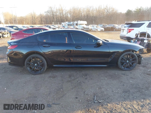 2024 BMW 8 Series M850i with VIN WBAGV8C00RCN95483, listed as a IAAI auction lot 41294811 with 1 mi miles. Bid and sale history available at carsss.com. Image 13.