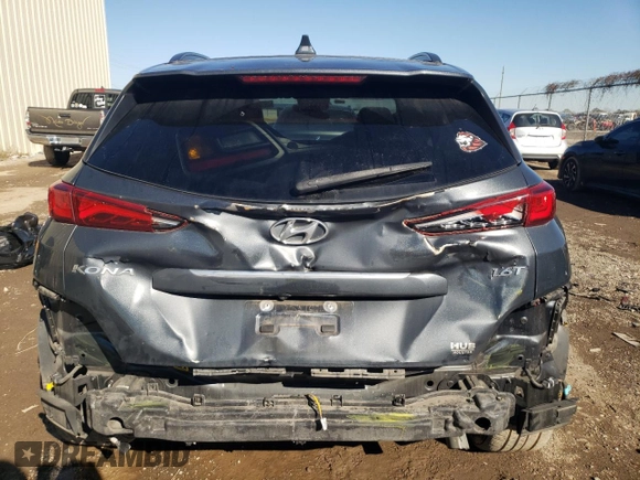 2019 Hyundai Kona Limited with VIN KM8K33A53KU363475, listed as a Copart auction lot 42014605 with 54,968 mi miles and Salvage Title. Bid and sale history available at carsss.com. Image 6.