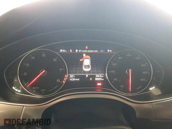 2017 Audi A7 Prestige with VIN WAU22AFC6HN129804, listed as a Copart auction lot 52373524 with 96,953 mi miles and Salvage Title. Bid and sale history available at carsss.com. Image 9.