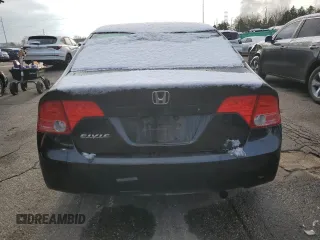 2007 Honda Civic EX with VIN 2HGFA16877H302791, listed as a Copart auction lot 51940435 with 197,163 mi miles and Salvage Title. Bid and sale history available at DreamBid. Image 6.