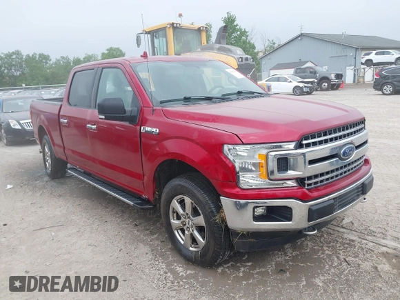 2018 Ford F-150 XL with VIN 1FTFW1E56JFE42735, listed as a IAAI auction lot 42382728 with 97,339 mi miles and . Bid and sale history available at DreamBid. Image 1.