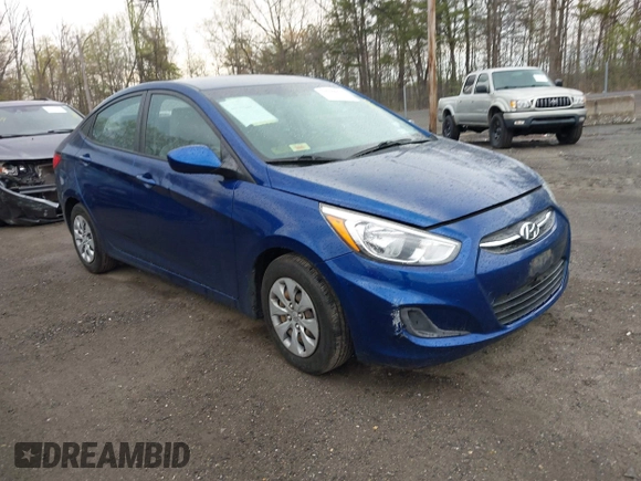 2016 Hyundai Accent SE with VIN KMHCT4AE1GU122712, listed as a IAAI auction lot 42026974 with 82,756 mi miles. Bid and sale history available at carsss.com. Image 1.