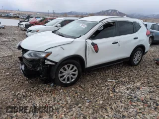 2017 Nissan Rogue SV with VIN KNMAT2MT9HP544611, listed as a Copart auction lot 48399445 with 185,489 mi miles and Salvage Title. Bid and sale history available at carsss.com. Image 1.