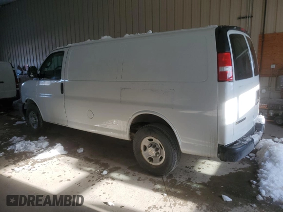 2020 Chevrolet Express Cargo Van with VIN 1GCWGAFGXL1257519, listed as a Copart auction lot 88048085 with 101,823 mi miles and Clean Title. Bid and sale history available at carsss.com. Image 2.