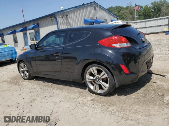 2013 Hyundai Veloster w/Black Int with VIN KMHTC6AD3DU171389, listed as a Copart auction lot 57343135 with 80,572 mi miles and Salvage title. Bid and sale history available at DreamBid. Image 2.
