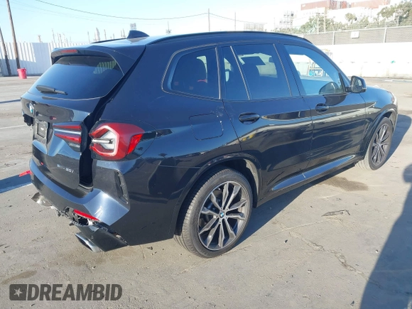 2022 BMW X3 sDrive30i with VIN WBX47DP08NN178195, listed as a IAAI auction lot 41692060 with 21,363 mi miles and . Bid and sale history available at DreamBid. Image 4.