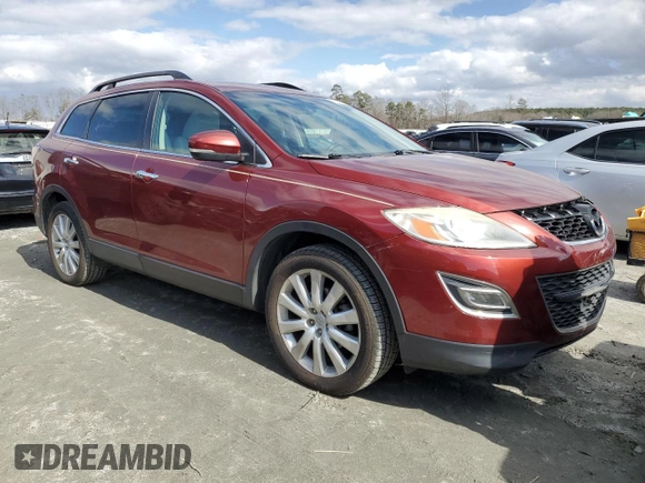 2010 Mazda CX-9 Touring with VIN JM3TB2MA0A0205610, listed as a Copart auction lot 47289105 with 134,046 mi miles and Salvage Title. Bid and sale history available at carsss.com. Image 4.