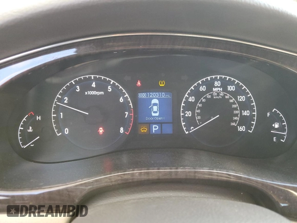 2011 Hyundai Genesis with VIN KMHGC4DE2BU118559, listed as a Copart auction lot 42318225 with 120,310 mi miles and Salvage Title. Bid and sale history available at carsss.com. Image 9.