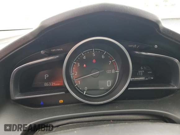 2017 Mazda 3 Grand Touring with VIN JM1BN1M37H1116869, listed as a Copart auction lot 51706765 with 86,334 mi miles and Salvage Title. Bid and sale history available at DreamBid. Image 9.