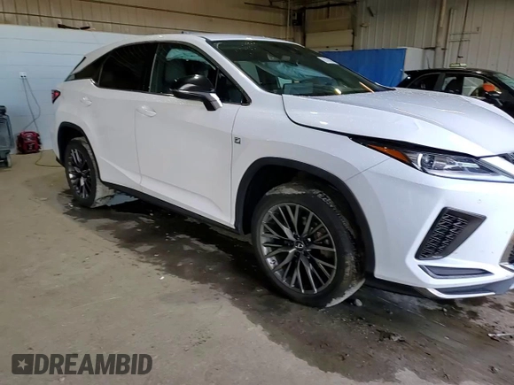 2020 Lexus RX 350 F Sport with VIN 2T2SZMDAXLC241997, listed as a Copart auction lot 82438164 with 58,576 mi miles and Salvage title. Bid and sale history available at DreamBid. Image 12.
