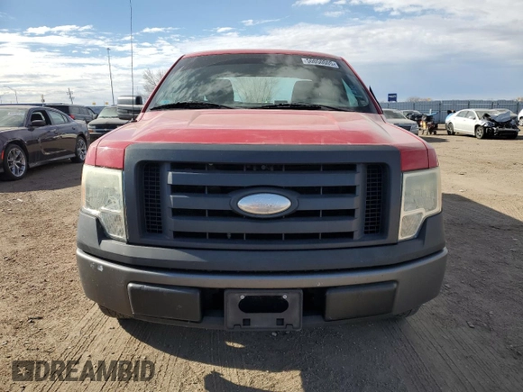 2009 Ford F-150 STX with VIN 1FTRX12W29FA24563, listed as a Copart auction lot 50050005 with 110,780 mi miles and Salvage Title. Bid and sale history available at carsss.com. Image 5.