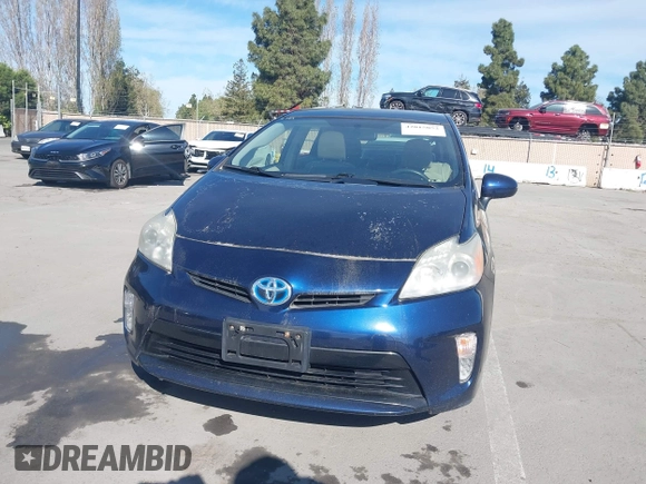 2013 Toyota Prius One with VIN JTDKN3DU0D1623630, listed as a IAAI auction lot 42015052 with 213,796 mi miles. Bid and sale history available at carsss.com. Image 12.