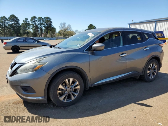 2018 Nissan Murano SV with VIN 5N1AZ2MG4JN145748, listed as a Copart auction lot 50182515 with 131,852 mi miles and Salvage Title. Bid and sale history available at DreamBid. Image 1.