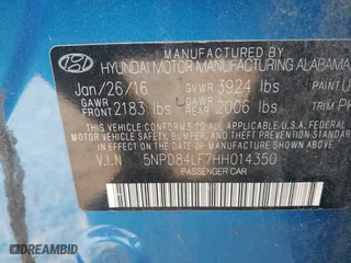 2017 Hyundai Elantra SE with VIN 5NPD84LF7HH014350, listed as a IAAI auction lot 42044390 with 149,926 mi miles. Bid and sale history available at carsss.com. Image 9.