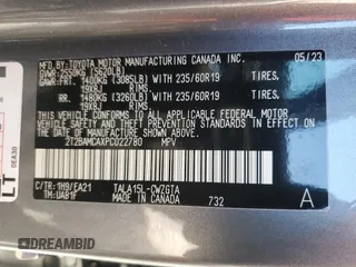 2023 Lexus RX with VIN 2T2BAMCAXPC022780, listed as a Copart auction lot 65598364 with 12,874 mi miles and Salvage Title. Bid and sale history available at carsss.com. Image 16.