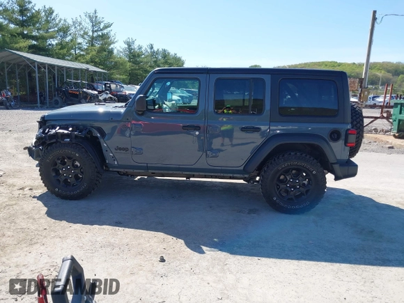 2024 Jeep Wrangler Sport S with VIN 1C4PJXDN2RW351741, listed as a IAAI auction lot 42122651 with 4,241 mi miles and . Bid and sale history available at DreamBid. Image 15.