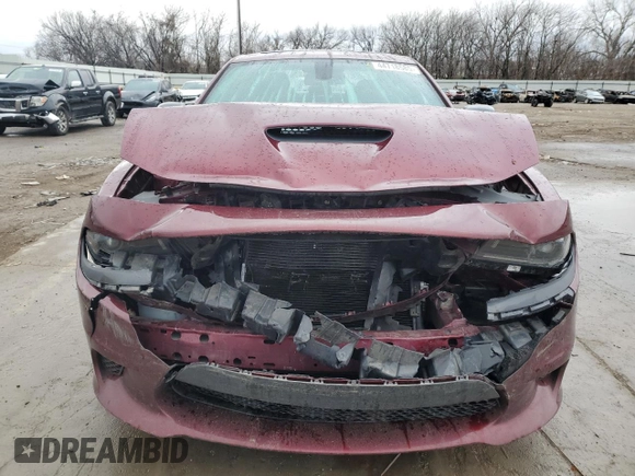 2023 Dodge Charger R/T with VIN 2C3CDXCT8PH655985, listed as a Copart auction lot 44718585 with 21,790 mi miles and Salvage Title. Bid and sale history available at carsss.com. Image 5.