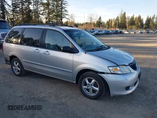 2003 Mazda MPV LX with VIN JM3LW28J130349958, listed as a IAAI auction lot 41692463 with 156,166 mi miles and . Bid and sale history available at carsss.com. Image 1.