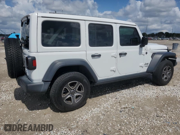 2020 Jeep Wrangler Unlimited Sport S с VIN 1C4HJXDN6LW265960, выставлен на аукционе Copart как лот 55750775 с пробегом 62 990 миль миль и На запчасти • Non repairable. История ставок и продаж доступна на DreamBid. Изображение 3.