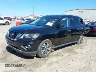 2017 Nissan Pathfinder S with VIN 5N1DR2MN2HC644842, listed as a IAAI auction lot 41654146 with 153,020 mi miles. Bid and sale history available at carsss.com. Image 2.