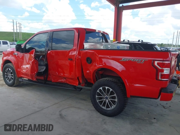 2020 Ford F-150 XL with VIN 1FTEW1EP5LFB65401, listed as a IAAI auction lot 42572733 with 30,280 mi miles and . Bid and sale history available at DreamBid. Image 15.