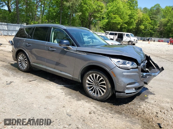 2022 Lincoln Aviator Reserve with VIN 5LM5J7XC0NGL16100, listed as a Copart auction lot 53539575 with 39,355 mi miles and Salvage title. Bid and sale history available at DreamBid. Image 4.