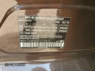 2015 Mercedes-Benz GLA 250 z VIN WDCTG4EB2FJ113312, wystawiony jako Copart lot #54522535 z przebiegiem 67 298 mil mil oraz Szkoda całkowita • Salvage title. Historia ofert i sprzedaży dostępna na DreamBid. Obrazek 13.