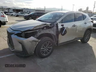 2022 Lexus NX with VIN JTJAKCEZ5N2004707, listed as a Copart auction lot 46451184 with 25,487 mi miles. Bid and sale history available at carsss.com. Image 1.