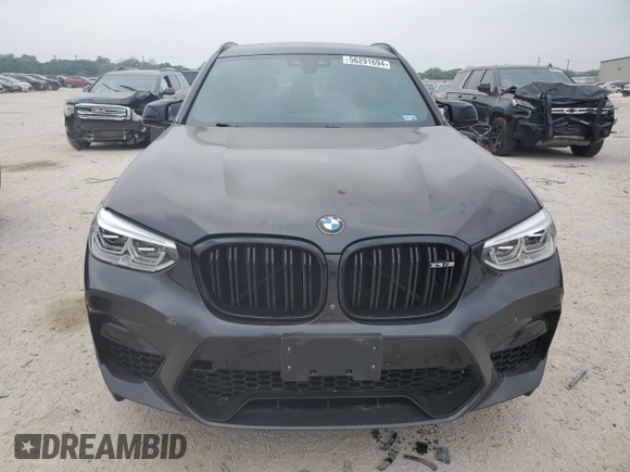 2020 BMW X3 M Competition with VIN 5YMTS0C0XL9B70198, listed as a Copart auction lot 56291694 with 46,040 mi miles and Salvage Title. Bid and sale history available at carsss.com. Image 5.